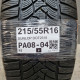 215/55R16 DUNLOP DOT2518